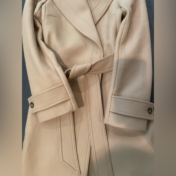 Reiss Tor Belted Wool Blend Coat In Camel NWT  US 4 - Picture 7 of 16